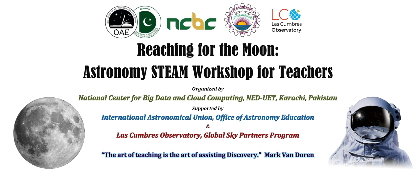 Reaching for the Moon: Astronomy STEAM Workshop for Teachers